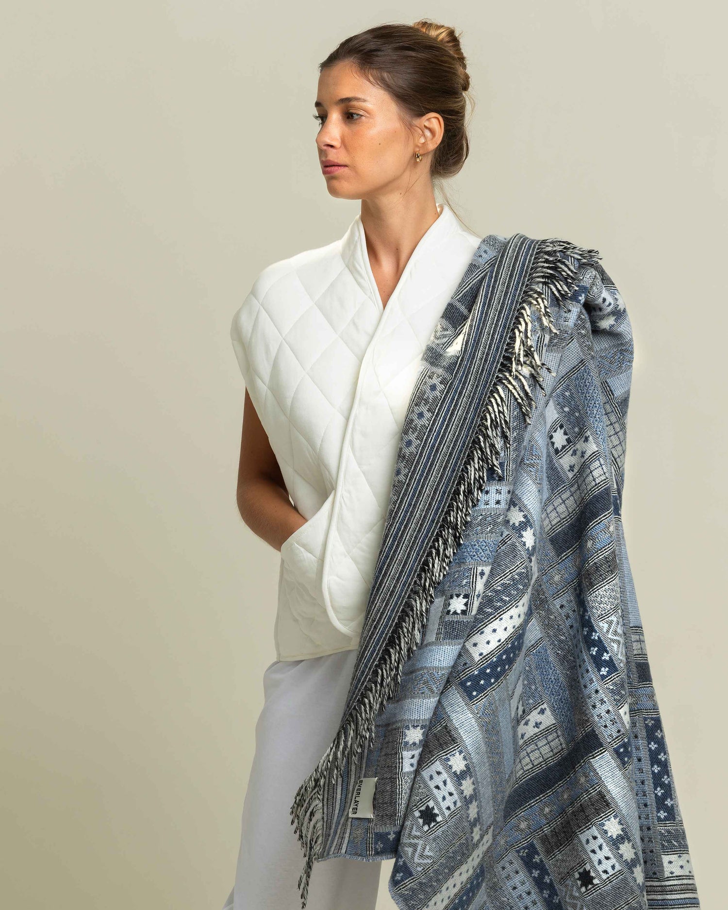 Oban: Oversize Patchwork Wool Throw Blanket