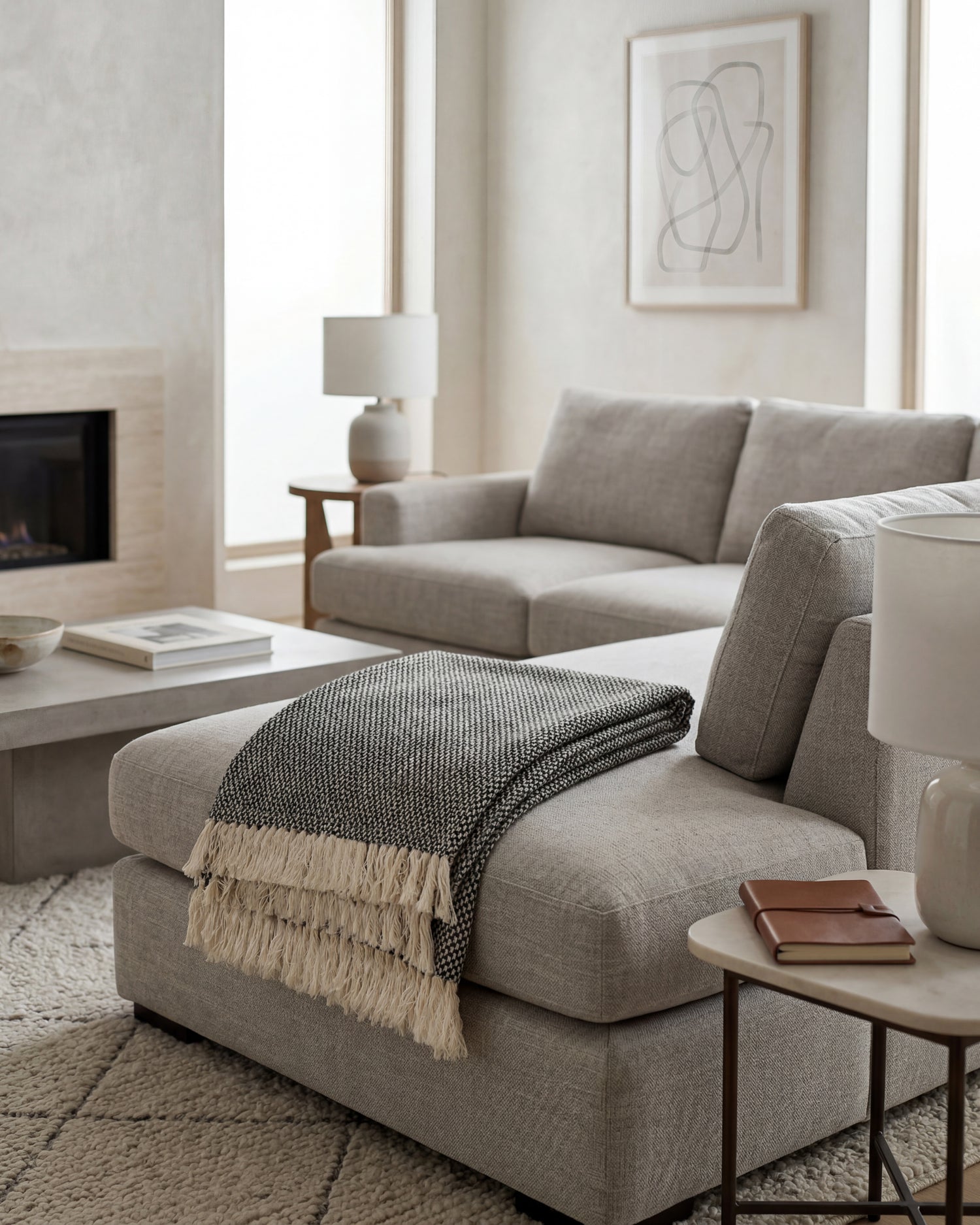 Annapolis: Stone Washed Cotton Throw Blanket