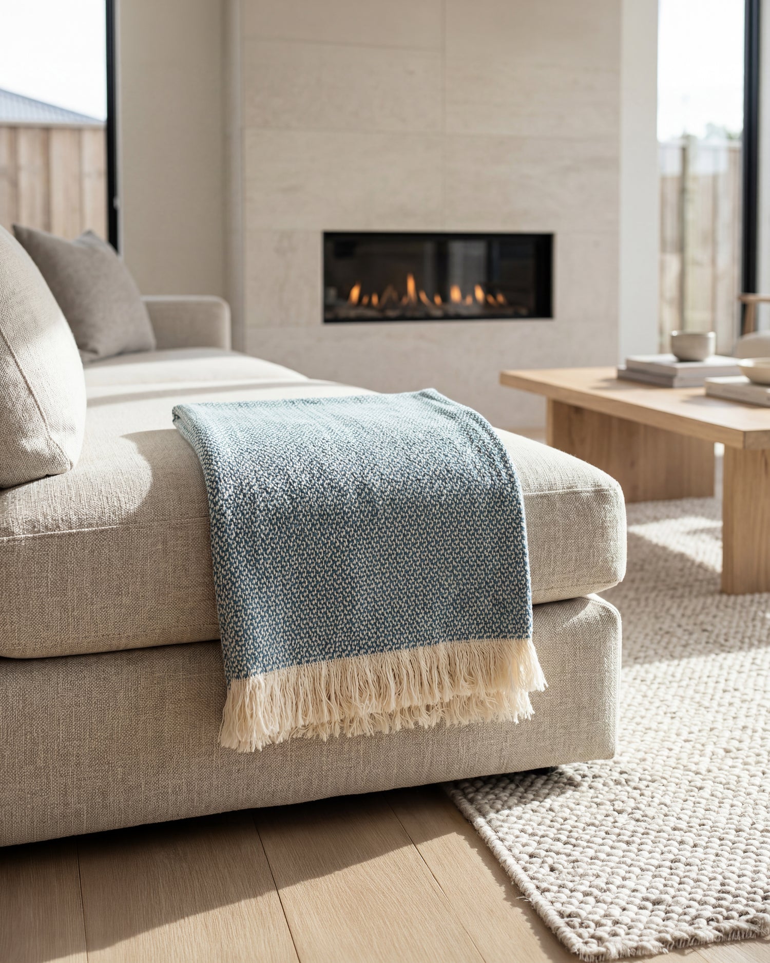 Annapolis: Stone Washed Cotton Throw Blanket