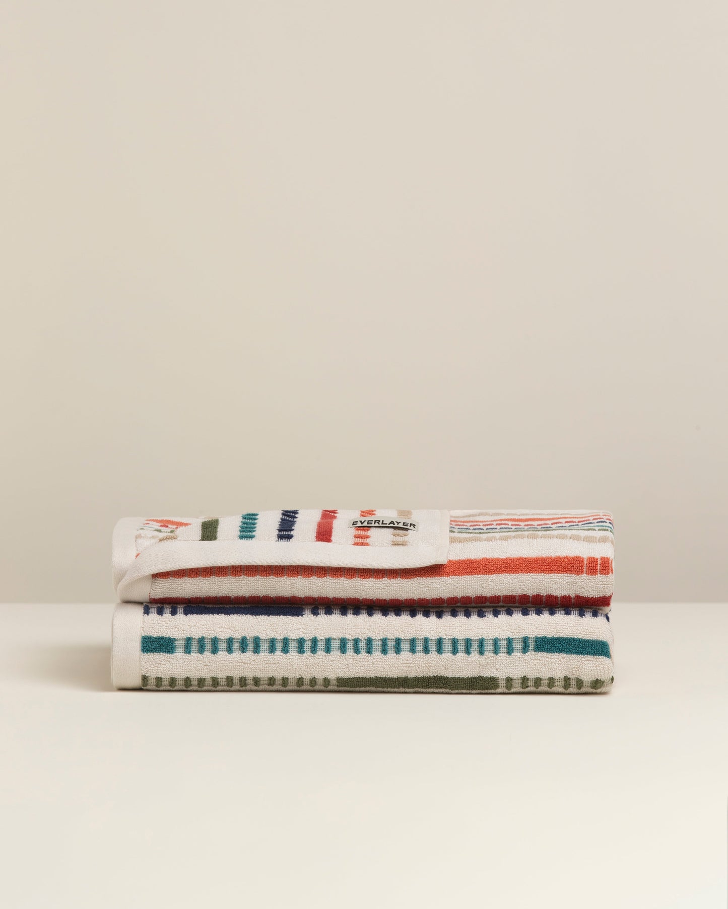 Velvet: Soft Cotton Vibrant Stripe Towel
