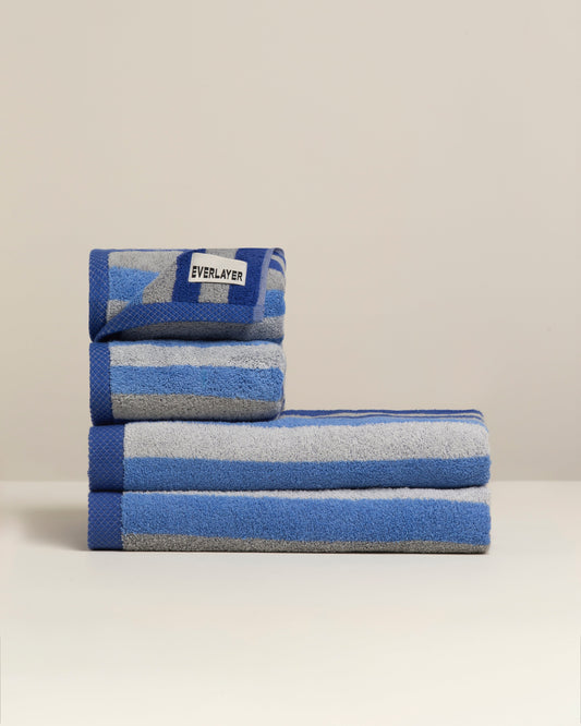 Tranquil: Soft Cotton Classic Stripe Towel