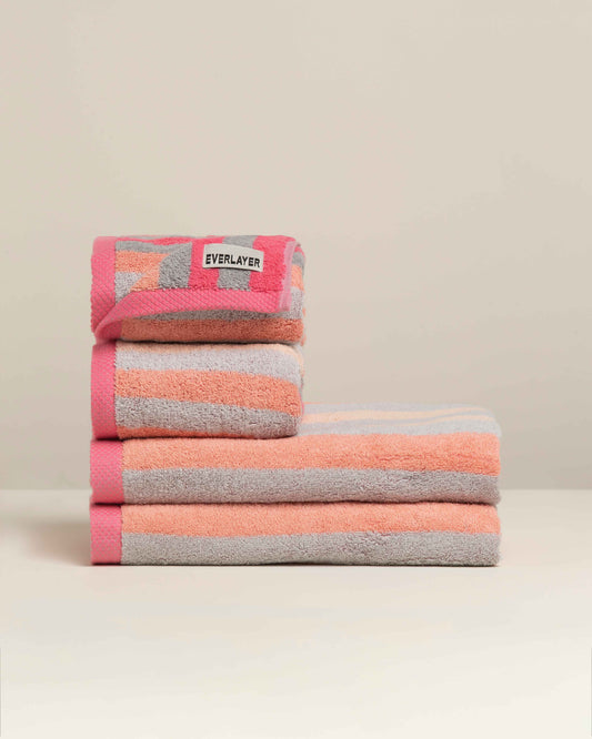 Tranquil: Soft Cotton Classic Stripe Towel