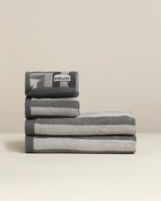 Tranquil: Soft Cotton Classic Stripe Towel