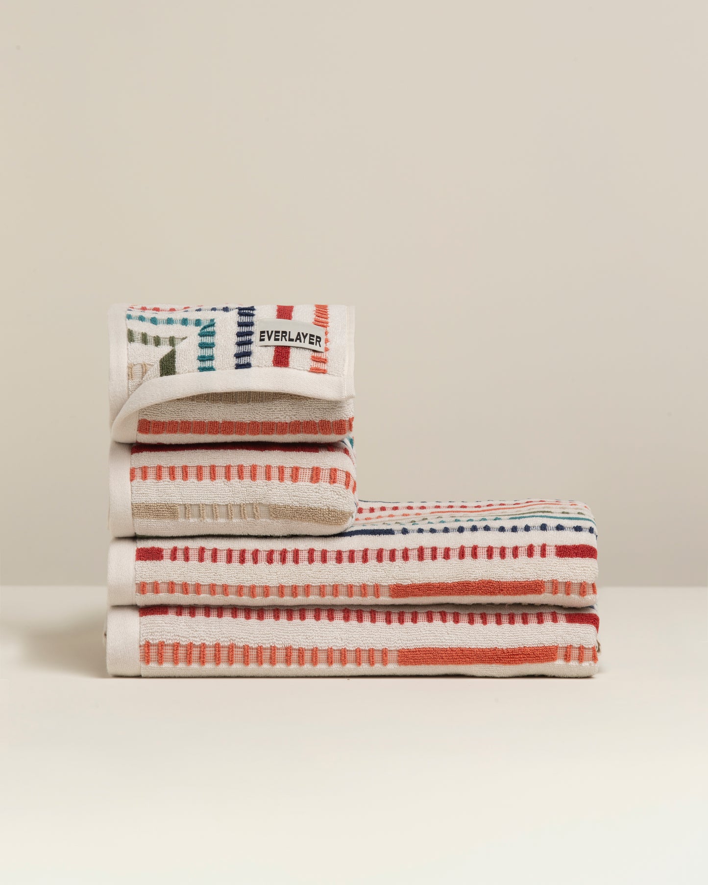 Velvet: Soft Cotton Vibrant Stripe Towel