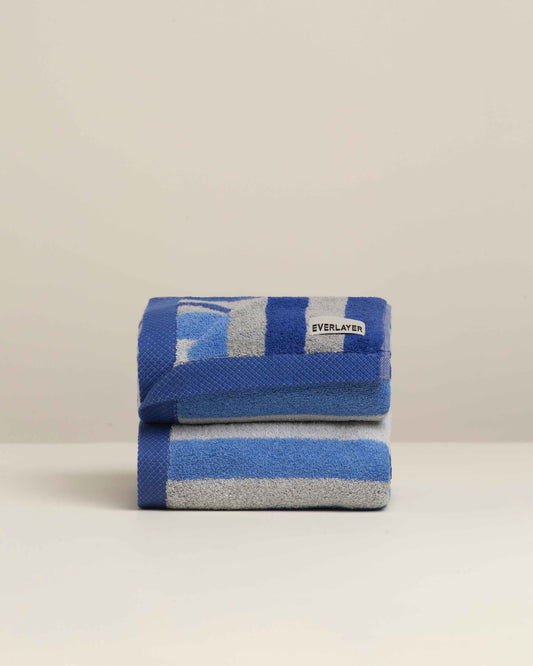 Tranquil: Soft Cotton Classic Stripe Towel