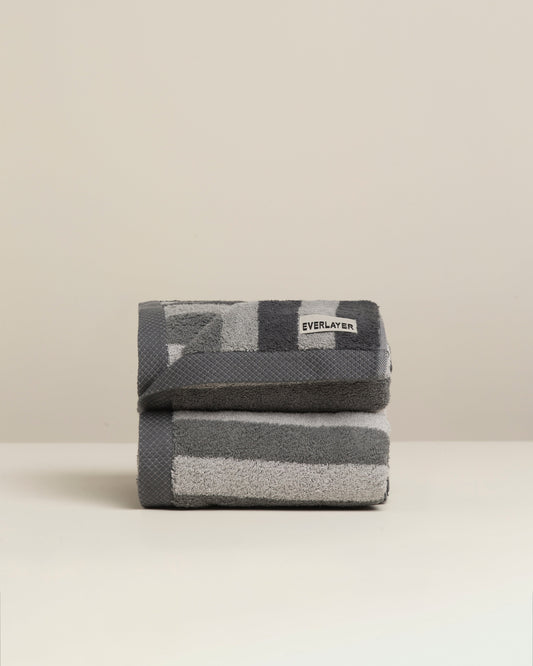 Tranquil: Soft Cotton Classic Stripe Towel