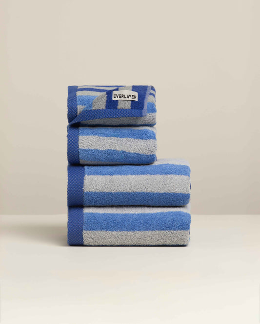 Tranquil: Soft Cotton Classic Stripe Towel
