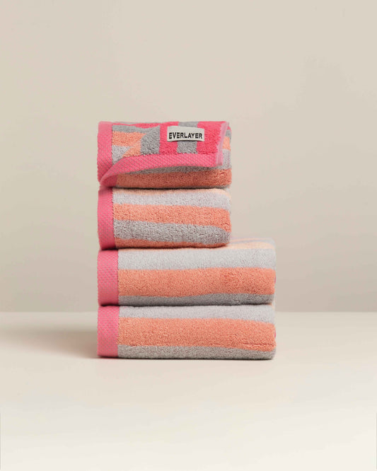Tranquil: Soft Cotton Classic Stripe Towel