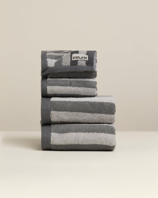 Tranquil: Soft Cotton Classic Stripe Towel