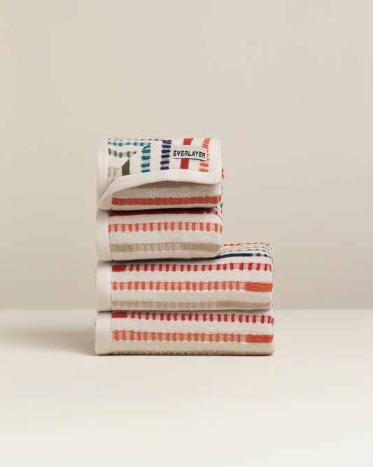Velvet: Soft Cotton Vibrant Stripe Towel