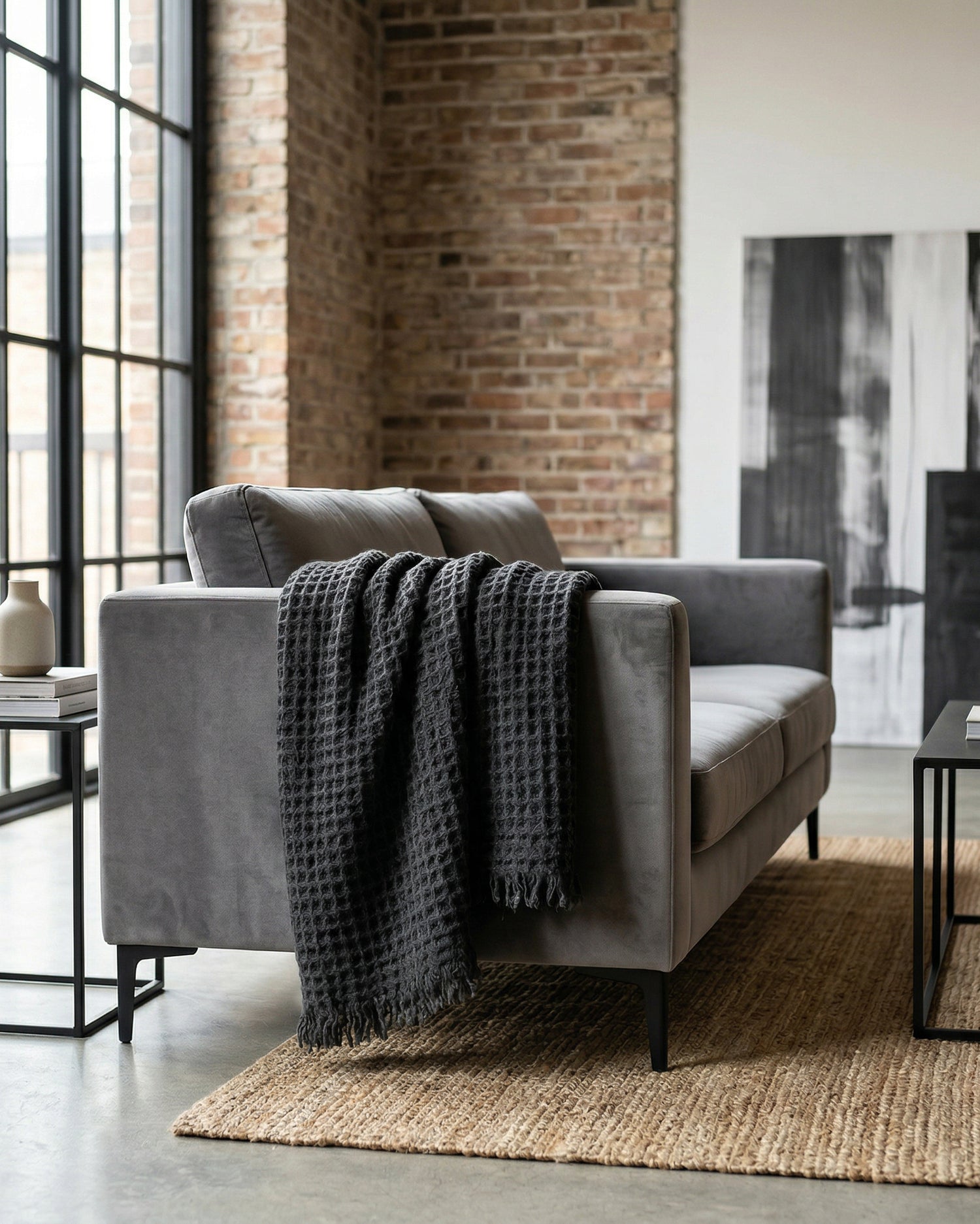 Bellagio: Plush Waffle Wool Throw Blanket