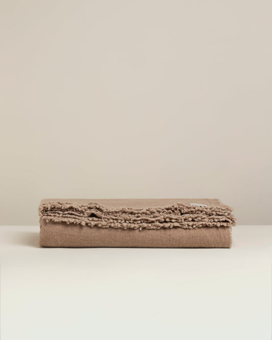 Terre: Reversible Wrinkled Effect Wool Blanket