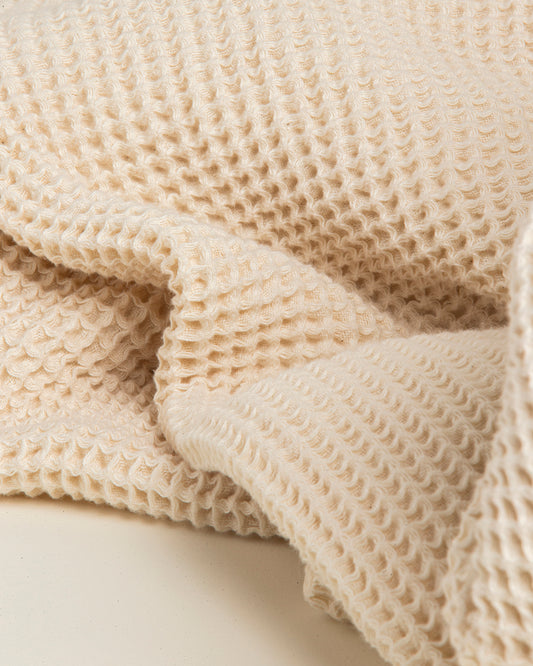 Tofino: Organic Cotton Waffle Throw Blanket