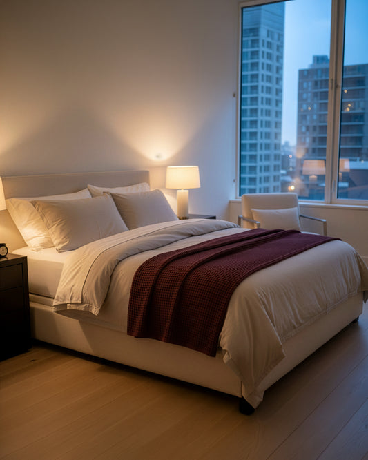 Tofino: Organic Cotton Waffle Bed Blanket