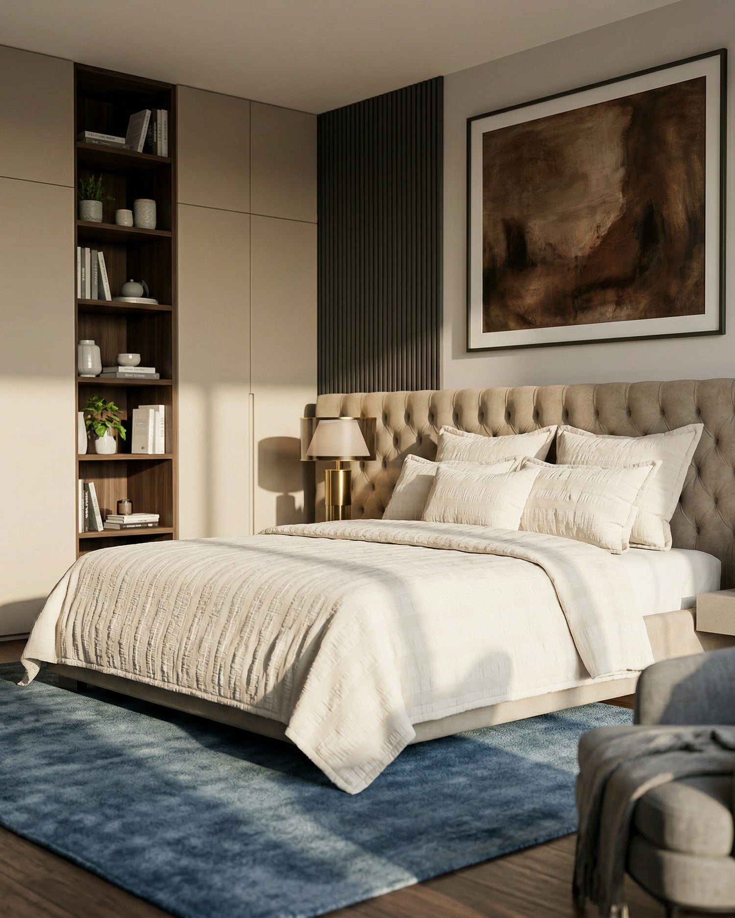 Cape Cod: Lux Stripe Cotton Coverlet