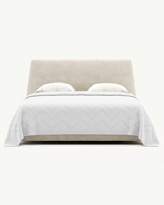 Carmel: Artisanal Weave Ribbed Cotton Coverlet