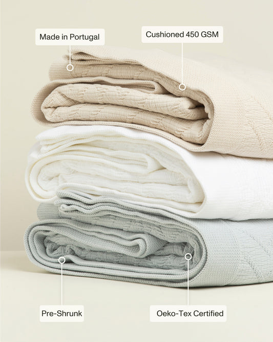Carmel: Artisanal Weave Ribbed Cotton Coverlet