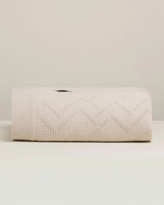 Carmel: Artisanal Weave Ribbed Cotton Coverlet