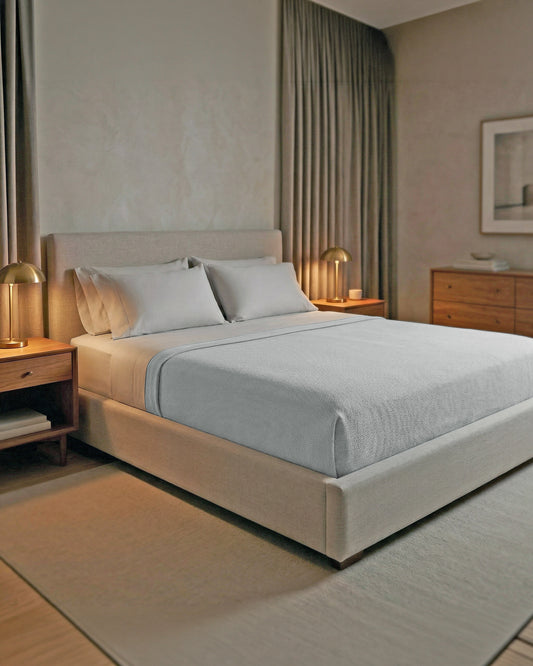 Cavendish: Matelassé Stone Washed Cotton Coverlet