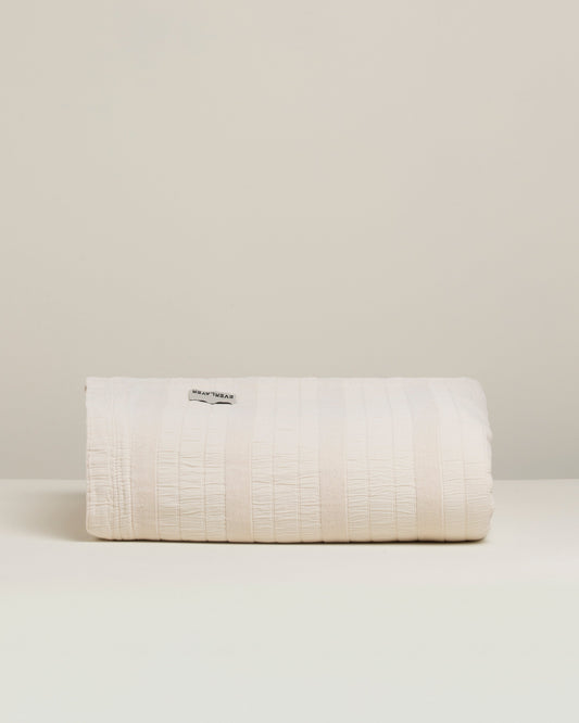 Cape Cod: Lux Stripe Cotton Coverlet