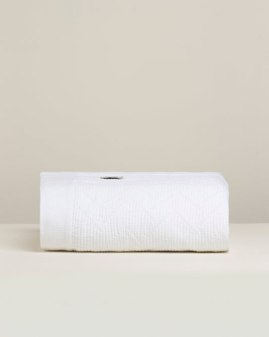 Carmel: Artisanal Weave Ribbed Cotton Coverlet