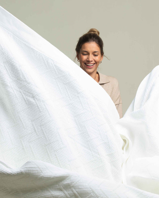 Carmel: Artisanal Weave Ribbed Cotton Coverlet