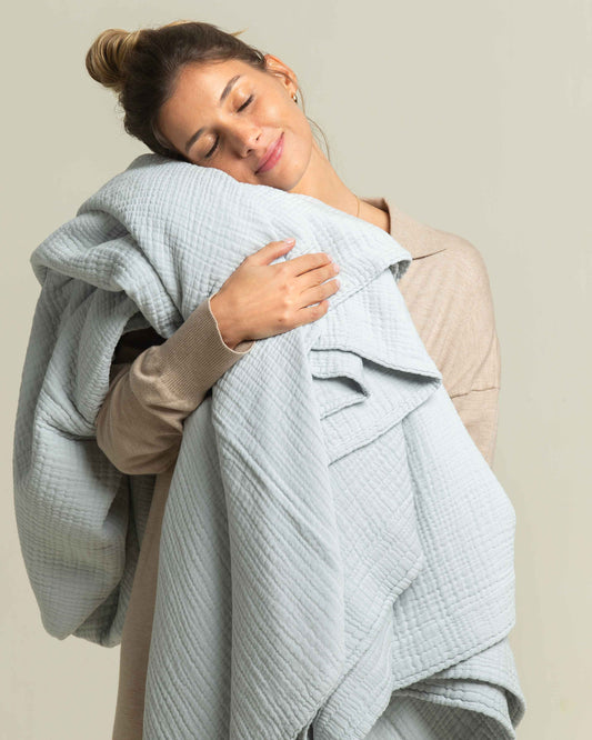 Hideaway: Layered Stone Washed Cotton Coverlet