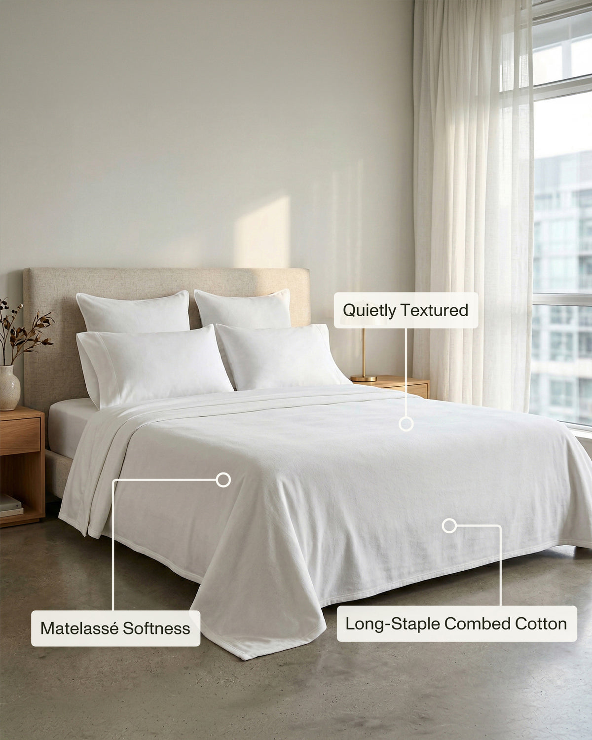 Enchante: Lux Chenille Cotton Coverlet
