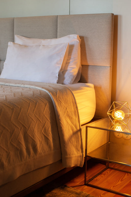 Carmel: Artisanal Weave Ribbed Cotton Coverlet