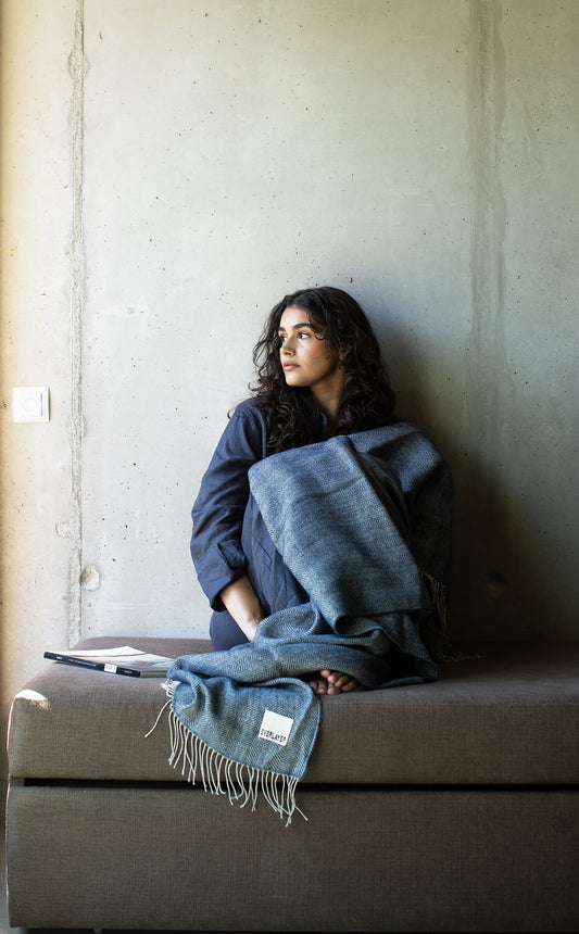 St Malo: Fresh Hemp Blend Throw Blanket