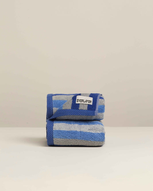 Tranquil: Soft Cotton Classic Stripe Towel