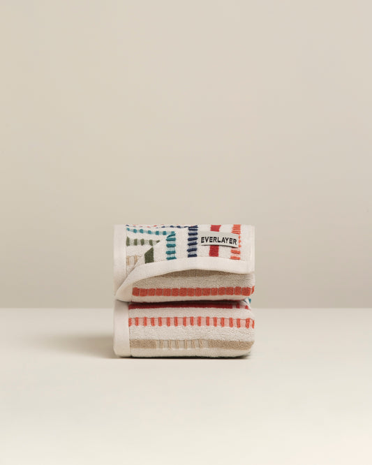 Velvet: Soft Cotton Vibrant Stripe Towel