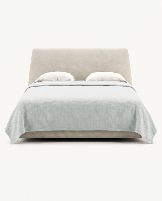 Hideaway: Layered Stone Washed Cotton Coverlet