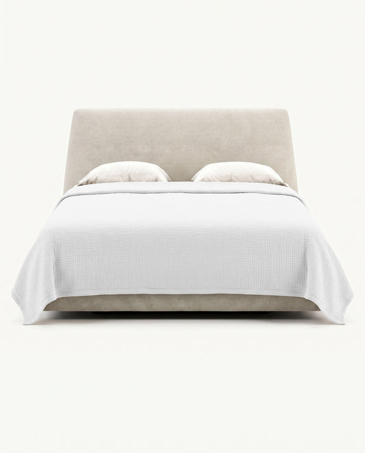Hideaway: Layered Stone Washed Cotton Coverlet
