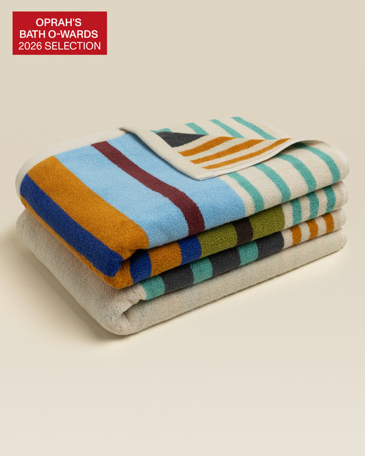 Plush  Cotton Reversible Towel - Janus Composition