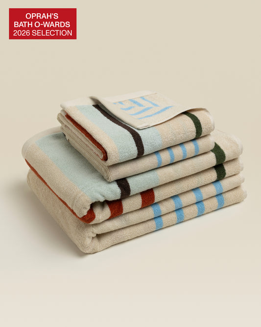 Plush  Cotton Reversible Towel - Janus Composition