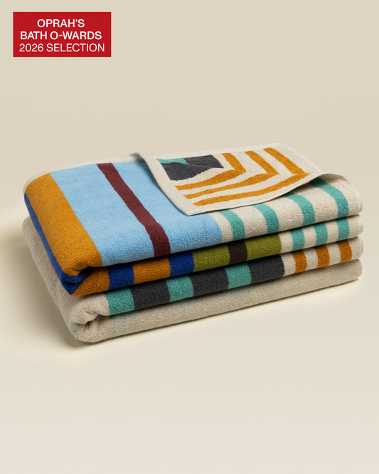 Plush  Cotton Reversible Towel - Janus Composition