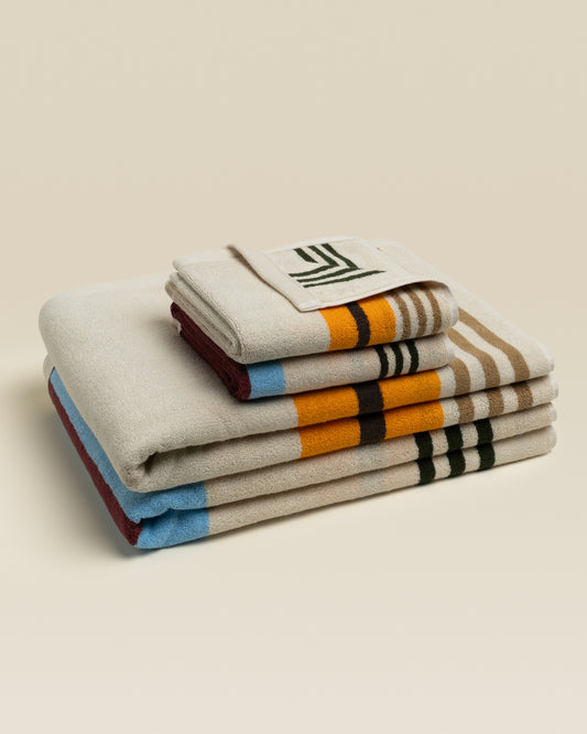 Plush  Cotton Reversible Towel - Janus Composition
