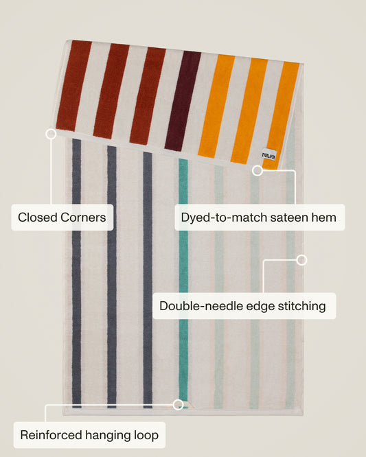 Plush Cotton Reversible Towel - Janus Cadence