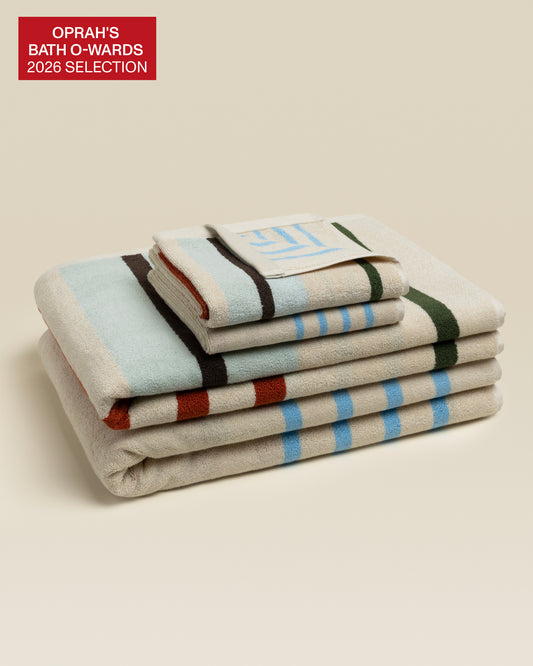 Plush  Cotton Reversible Towel - Janus Composition