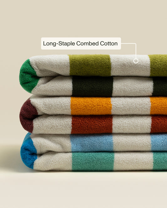 Plush Cotton Reversible Towel - Janus Cadence