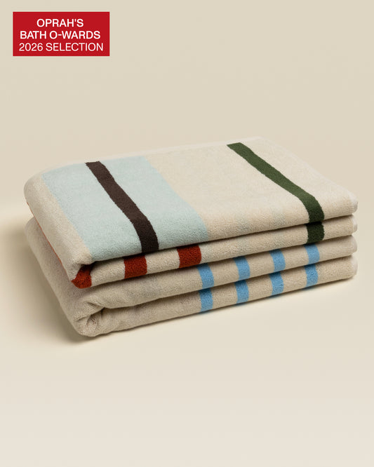 Plush  Cotton Reversible Towel - Janus Composition