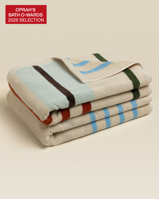 Plush  Cotton Reversible Towel - Janus Composition