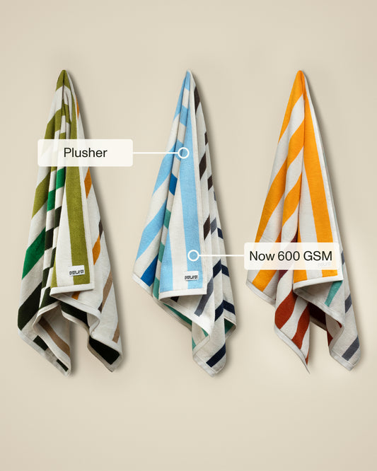 Plush Cotton Reversible Towel - Janus Cadence