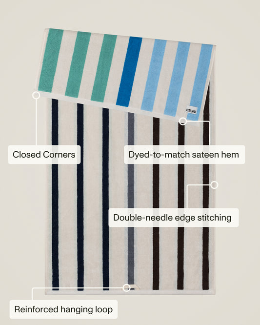 Plush Cotton Reversible Towel - Janus Cadence