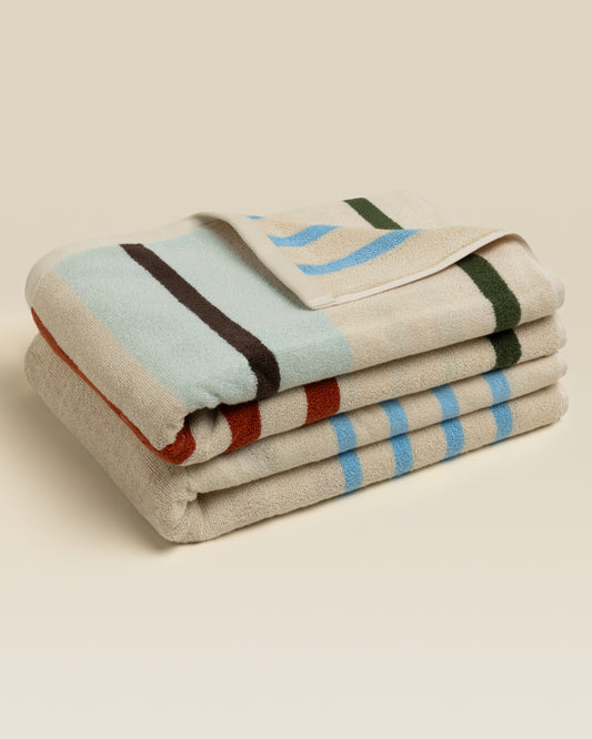 Plush  Cotton Reversible Towel - Janus Composition