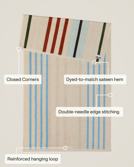 Plush  Cotton Reversible Towel - Janus Composition