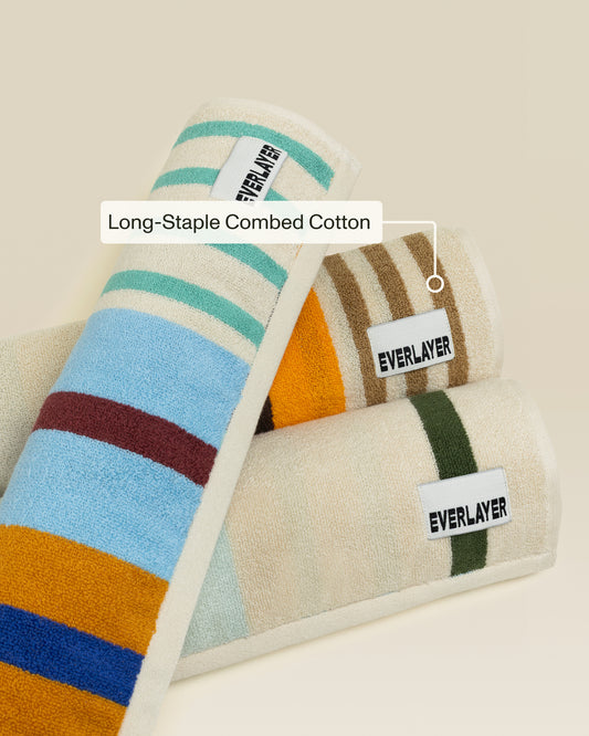 Plush  Cotton Reversible Towel - Janus Composition
