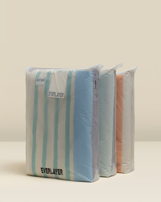 Plush  Cotton Reversible Towel - Janus Composition