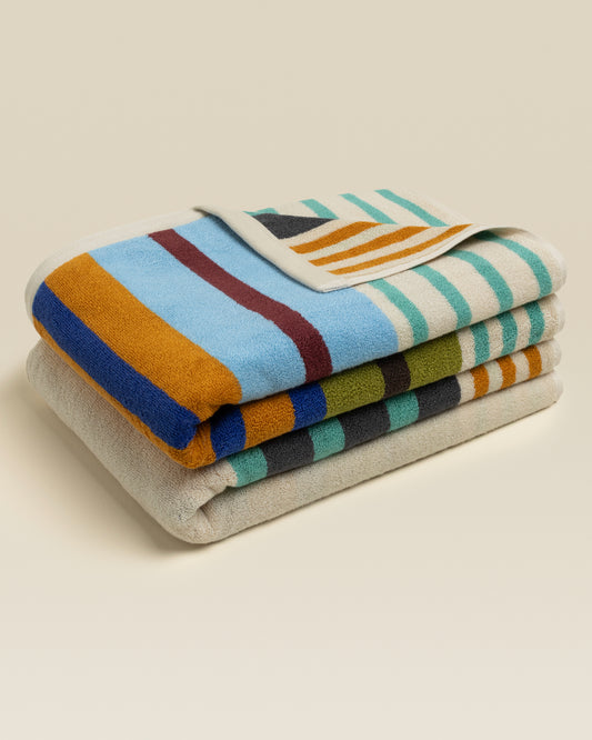 Plush  Cotton Reversible Towel - Janus Composition